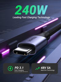 UGREEN US535 USB-C to USB-C 240W Braided Cable