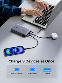 UGREEN PB551 20000mAh 145W Power Bank with Built-in Cable