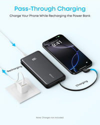 Anker Zolo 10000mAh 22.5W Power Bank with Built-In USB-C Cable