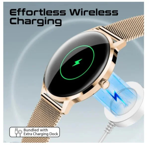Promate xWatch-US13 1.32" Curved AMOLED Fitness Tracker Smartwatch