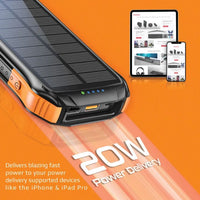 Promate SolarTank-10PDQi 10000mAh Solar Power Bank