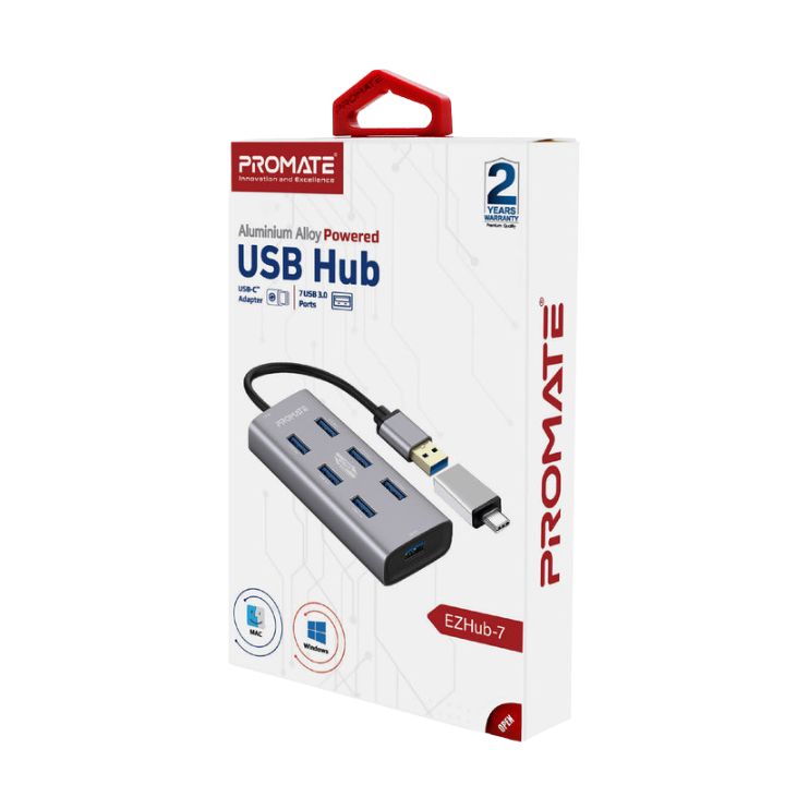 Promate ezHub-7 7-Port USB 3.0 Hub