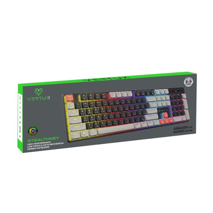 Vertux StealthKey Low-Profile Mechanical Gaming Keyboard