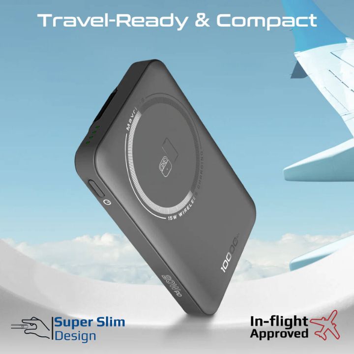 Promate Mavrix-3 10000mAh 3-in-1 Magnetic Power Bank