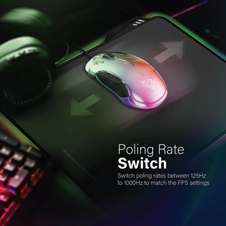 Vertux Phoenix 12000 DPI RGB Wired Gaming Mouse
