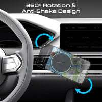 Promate MagMount-BT 15W Car Charger & ENC Earphone