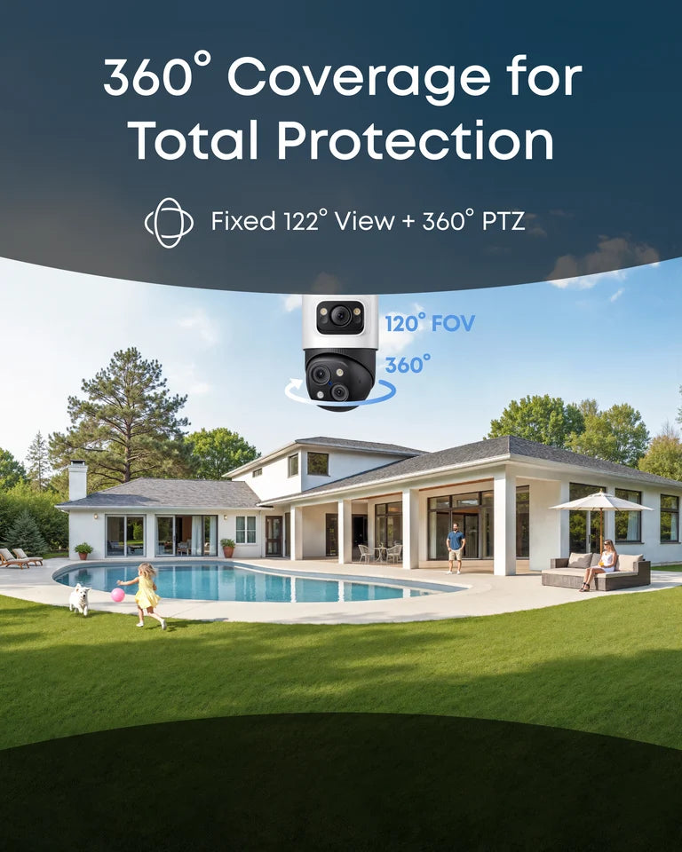 Eufy PoE Cam S4 16MP Triple-Lens PTZ Security Camera