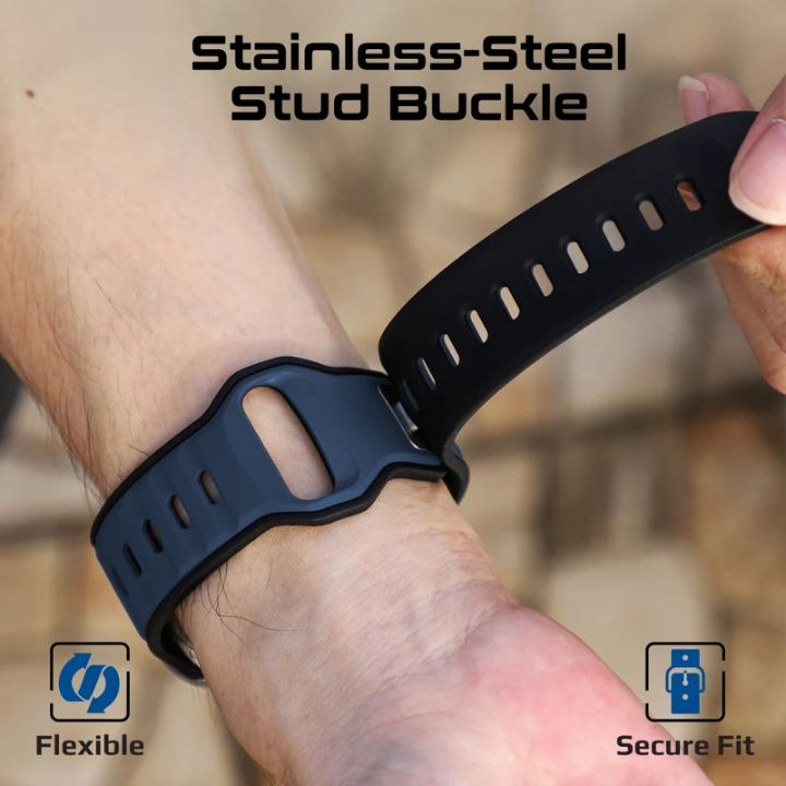 Promate SiliBand-DC Two-Tone Silicone Apple Watch Band