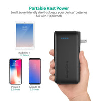 RAVPower RP-PB066 Prime 10000mAh 2-in-1 Power Bank & Wall Charger