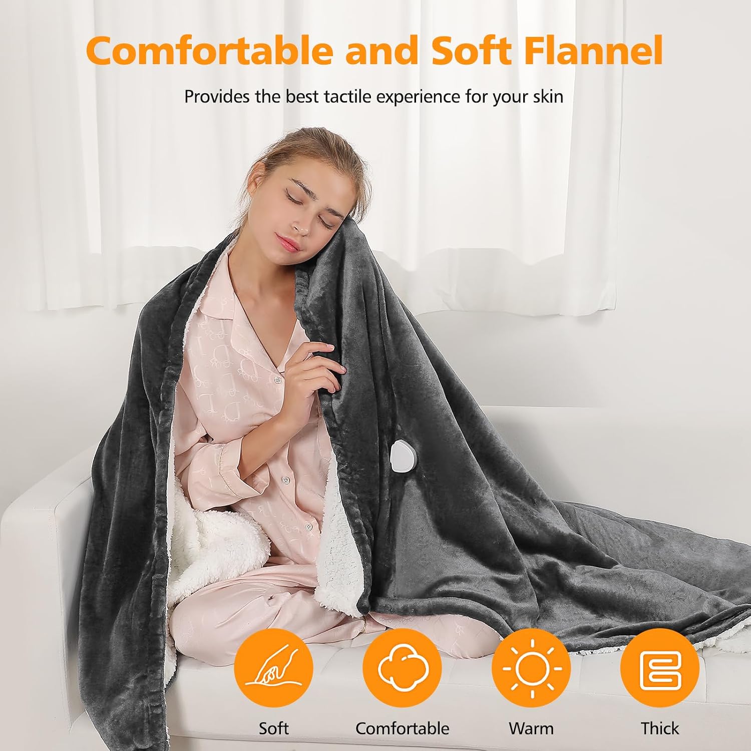 HY-T3 Electric Heated Blanket – 180 × 160cm