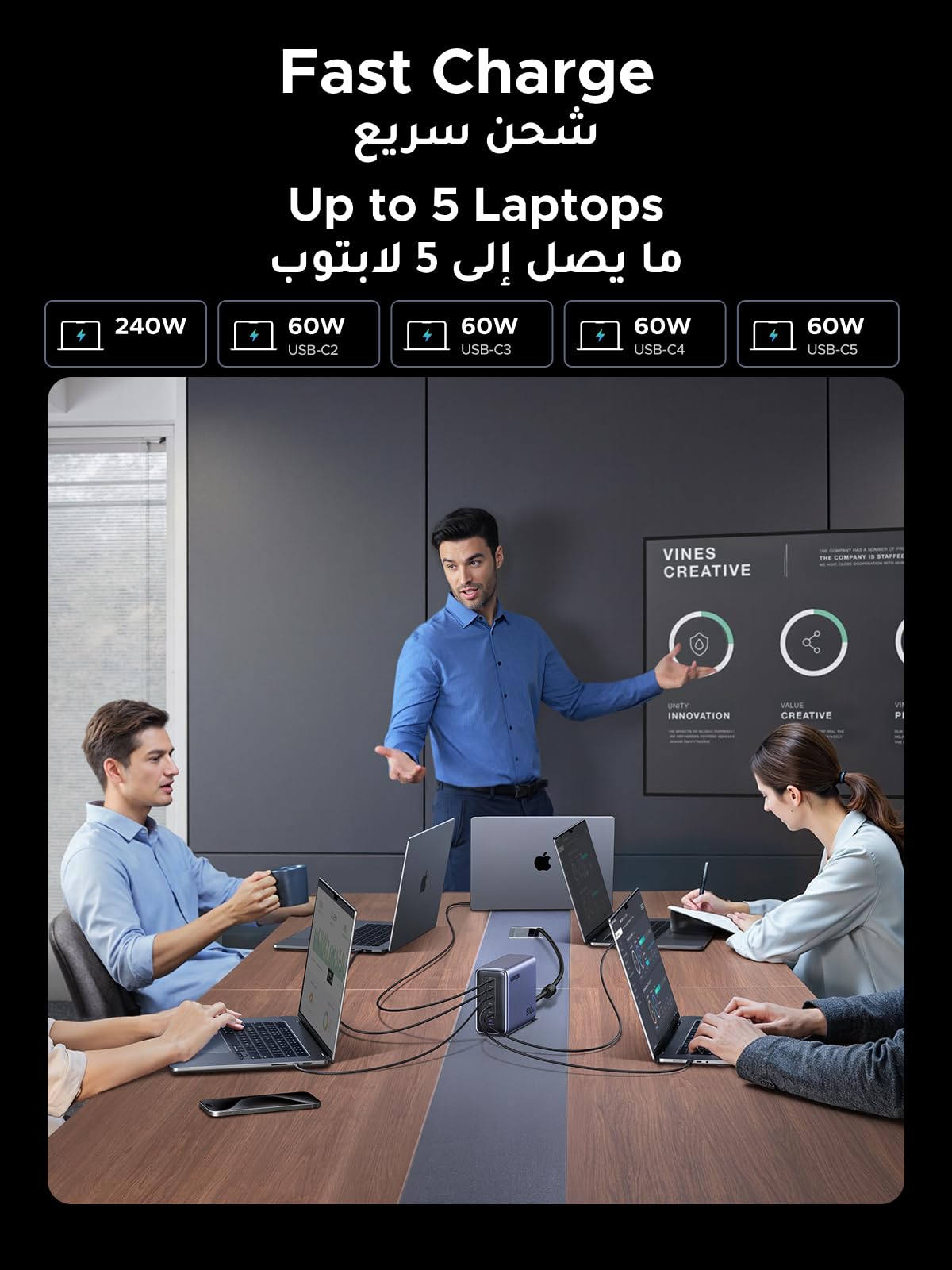UGREEN X759 500W 6-Port GaN Desktop Charger