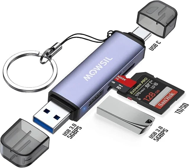 Mowsil MOCRD3 3-In-1 SD Card Reader