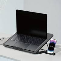 Porodo Gaming 5CP 8-Fan Laptop Cooling Stand with Phone Slot