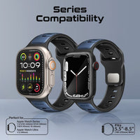 Promate SiliBand-DC Two-Tone Silicone Apple Watch Band