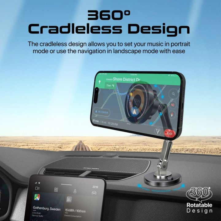 Promate Magnus-Qi 15W Wireless Car Charger