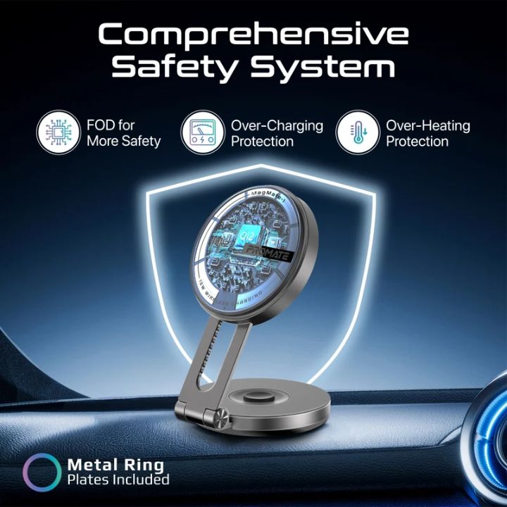 Promate MagMate-1 15W Qi2 Charging Mount