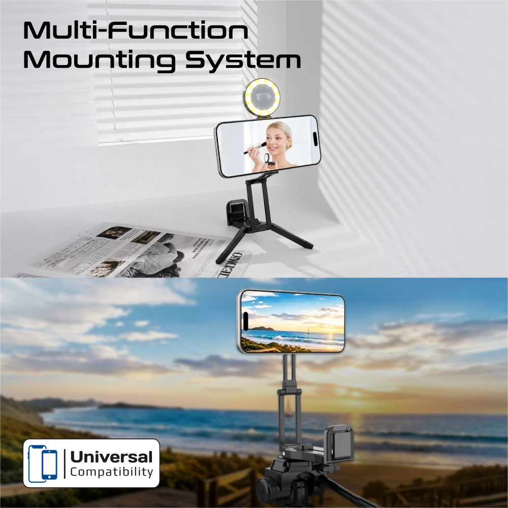Promate Axon-Ultra Magnetic Smartphone Mount with LED Light