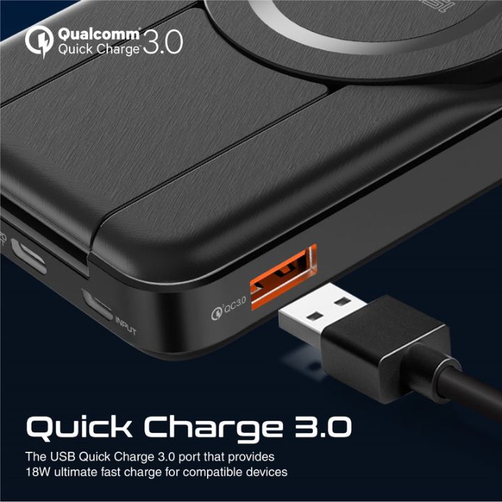 Promate PowerPack-Fold 10000mAh 5-in-1 Power Bank