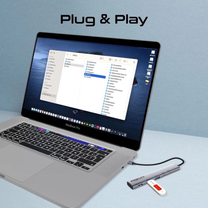 Promate LinkHub-5X 4K 100W USB-C Hub