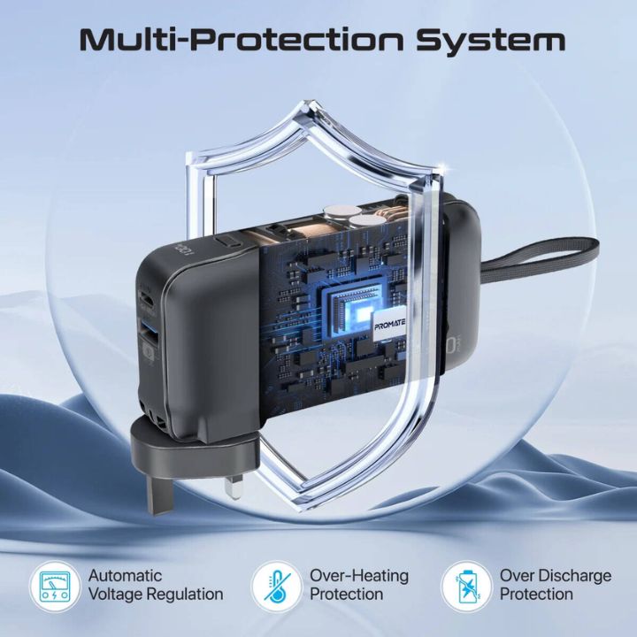 Promate PowerPack-10i 10000mAh 20W Travel Power Bank