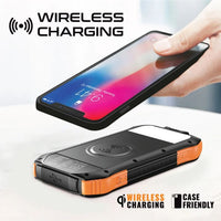 Promate SolarTank-10PDQi 10000mAh Solar Power Bank
