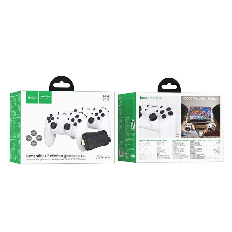 Hoco GA31 Collection Wireless Gamepad Set - Game Box + 2 Wireless Gamepads