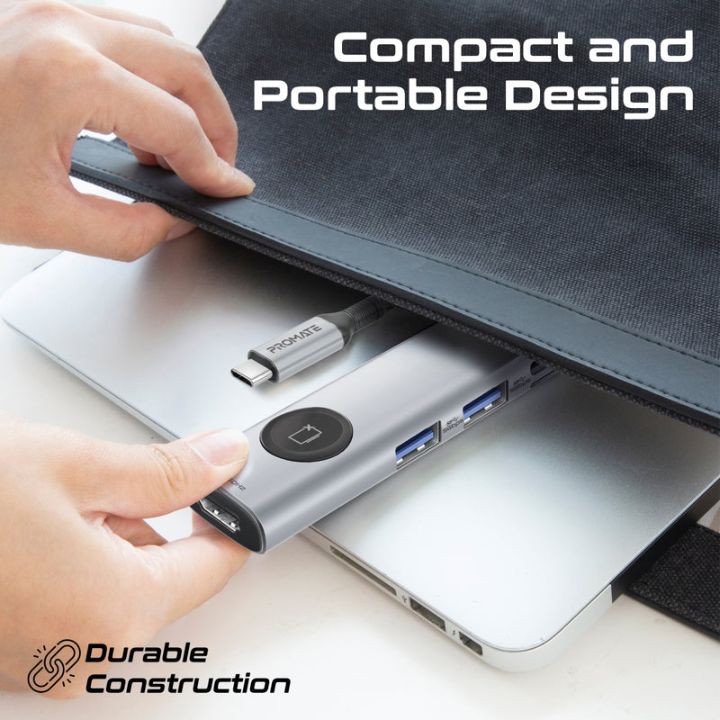 Promate ComandHub-Lite 9-in-1 4K USB-C Hub