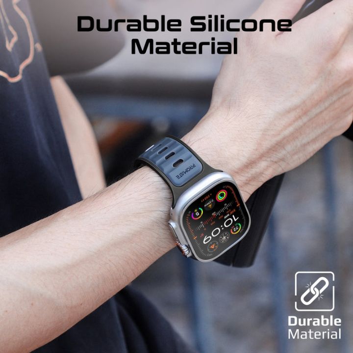 Promate SiliBand-DC Two-Tone Silicone Apple Watch Band