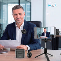 Pawa ClipGo Wireless Microphone with AI Noise Reduction Type-C + Lightning