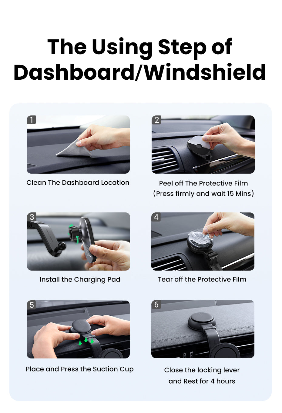 UGREEN Magnetic Car Wireless Charger