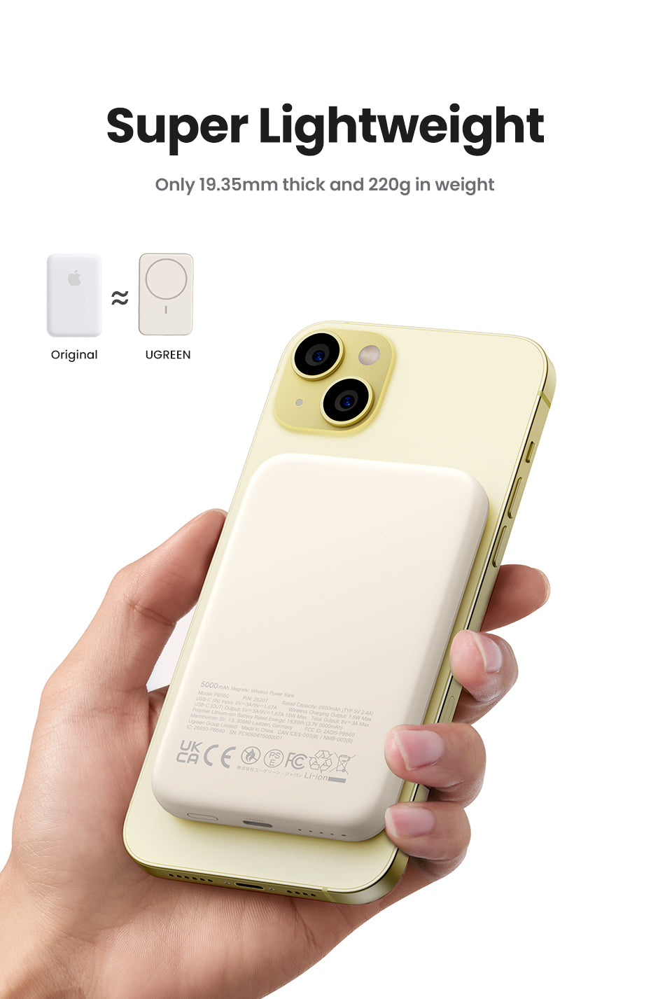 Ugreen PB561 Magnetic 10000mAh 15W Power Bank