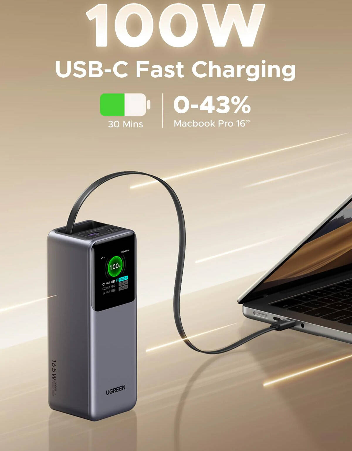 Ugreen PB726 Nexode 20000mAh 165W Power Bank