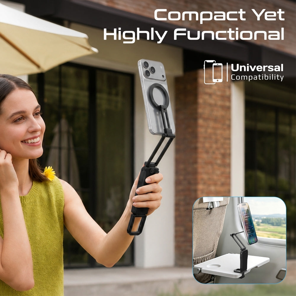 Promate Axon-Pro Multi-Functional Magnetic Smartphone Mount & Stand