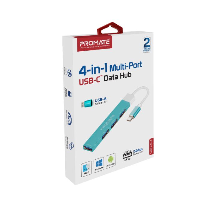 Promate LiteHub-4 4-Port USB-C Data Hub