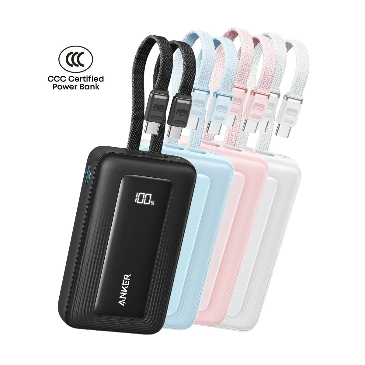 Anker Zolo A1680 10K Power Bank with Dual USB-C Cables