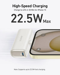 Anker Nano Power Bank 5000mAh 22.5W with Built-In Foldable USB-C Connector