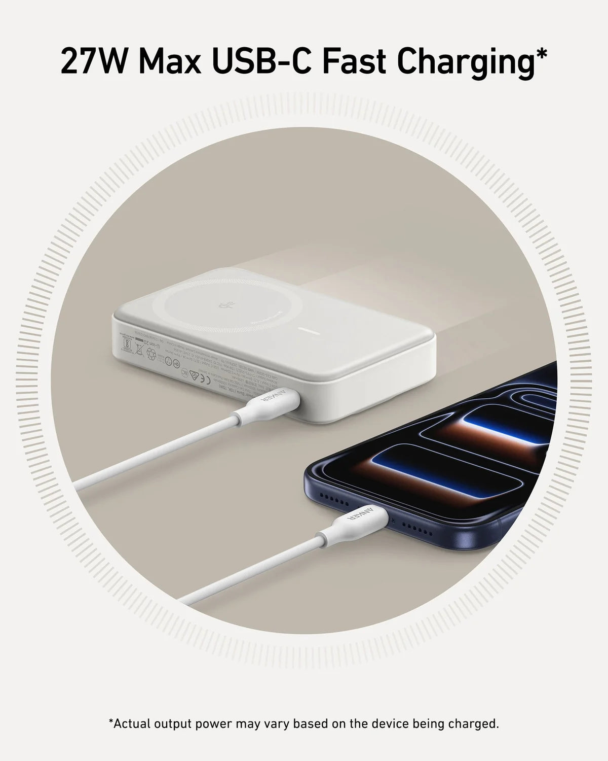 Anker A1654 MagGo 10K Magnetic Wireless Power Bank