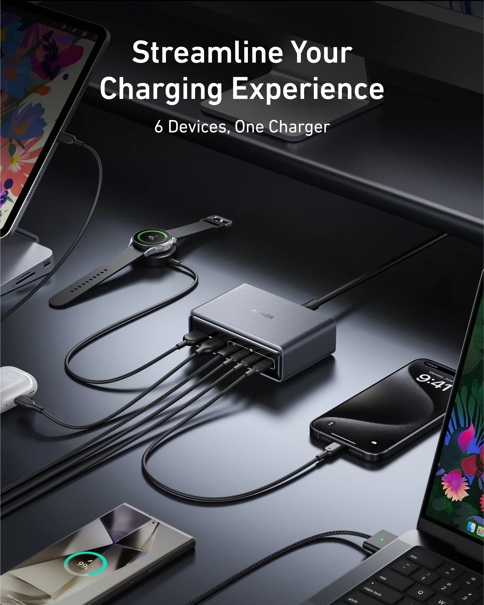 Anker Prime A2683 200W 6-Port GaN Charger
