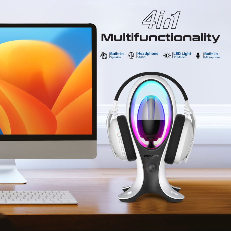 Promate Alpha X RGB Speaker Headphone Stand
