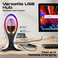 Promate Alpha X RGB Speaker Headphone Stand