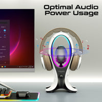 Promate Alpha X RGB Speaker Headphone Stand