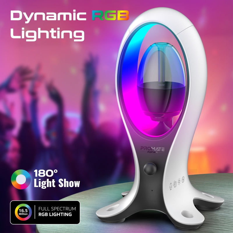 Promate Alpha X RGB Speaker Headphone Stand