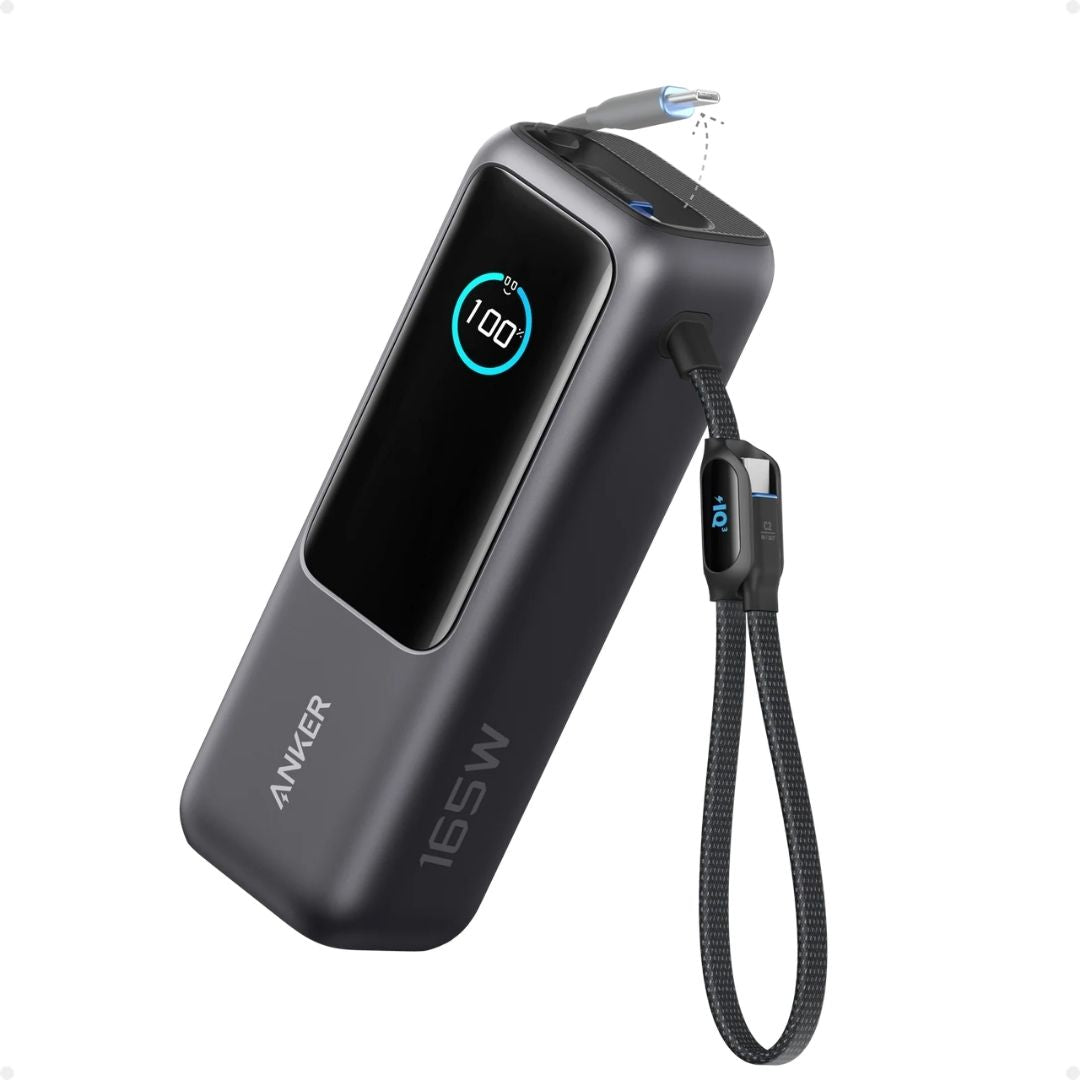 Anker 25K 165W Laptop Power Bank with Built-In & Retractable Cables