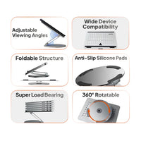 Mowsil MOLSR 360° Adjustable Laptop & Tablet Stand