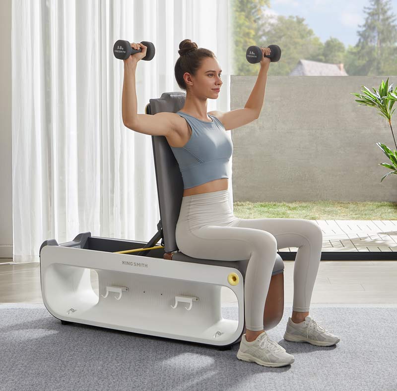 King Smith Multifunctional Gym Bench B1 in use - Exercise Benches | Buy Online in Kuwait | Pro Sports Kuwait