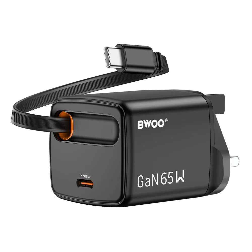 BWOO PD 20W + QC 18W Dual Port Charging Kit with 65W Type-C Cable