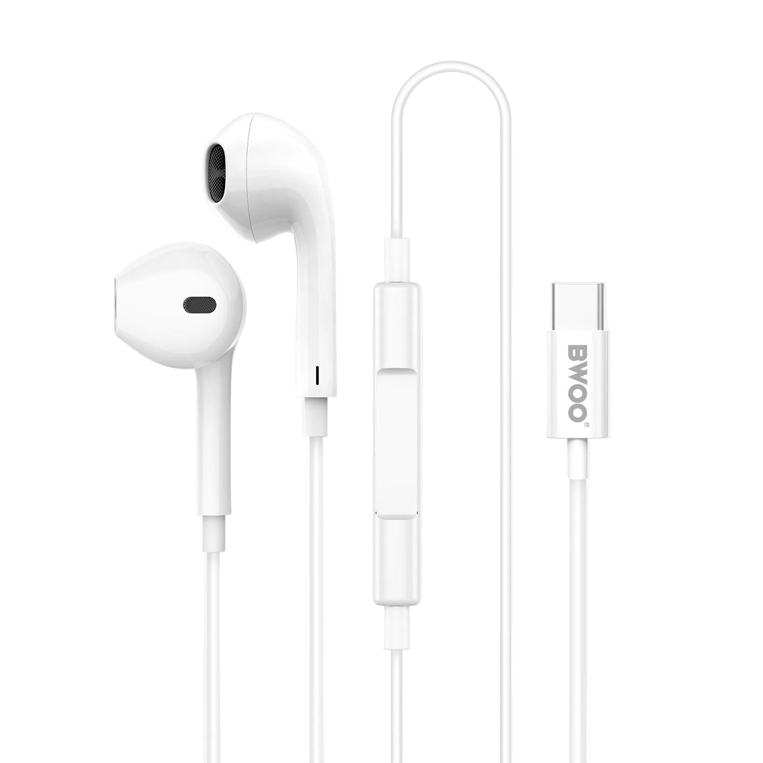 BWOO HF175S Type-C Wired Earphones with Microphone