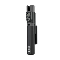 A black BWOO personal safety alarm keychain shown vertically against a light gray background.