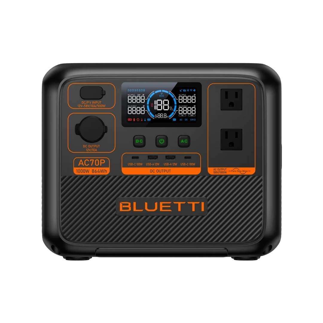 Bluetti Premium 80 AC70P 1000W 864Wh Portable Power Station