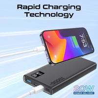 Promate Bolt-10PD+ 10000mAh 22.5W Slim Power Bank